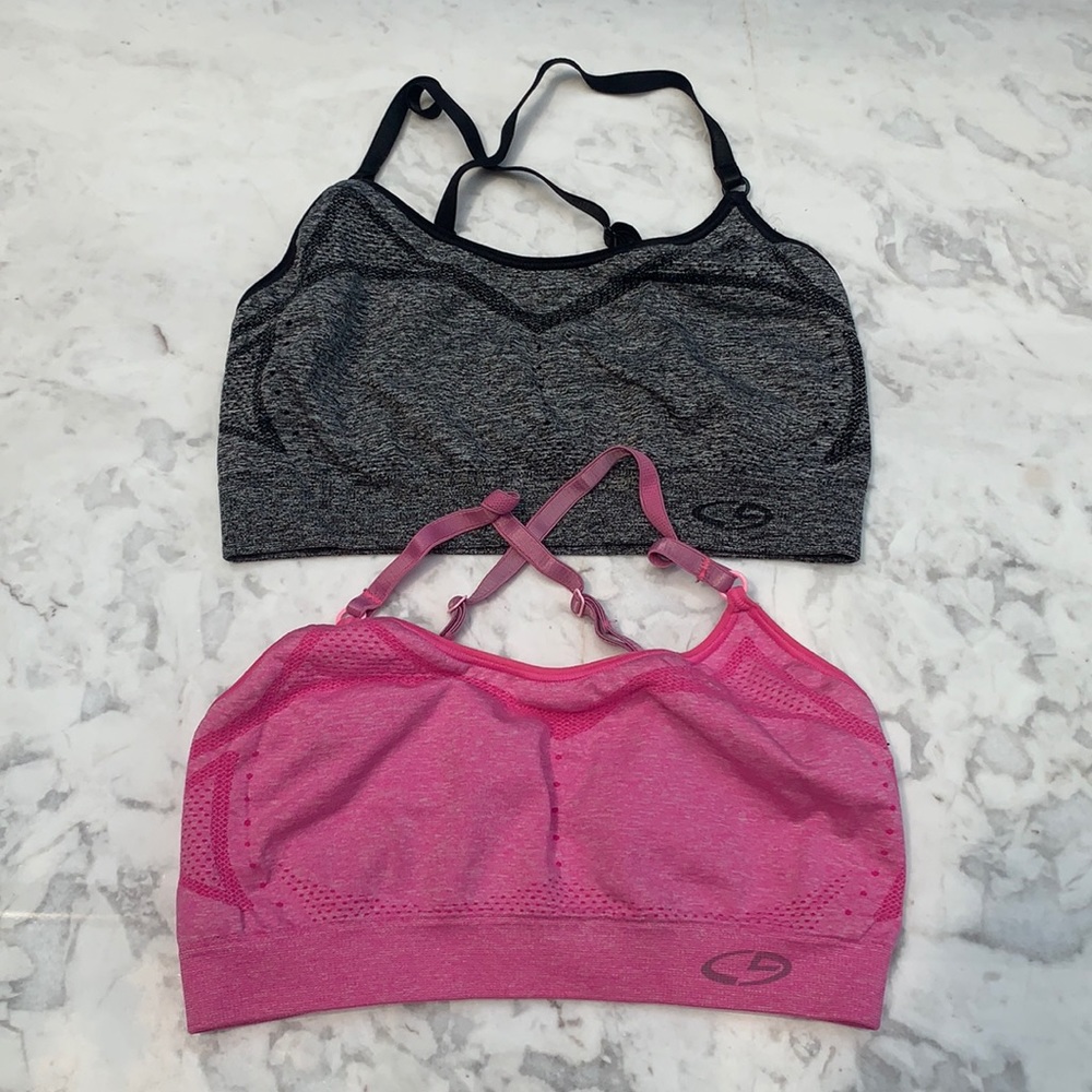 Sports Bras Bundle, Pink and Black